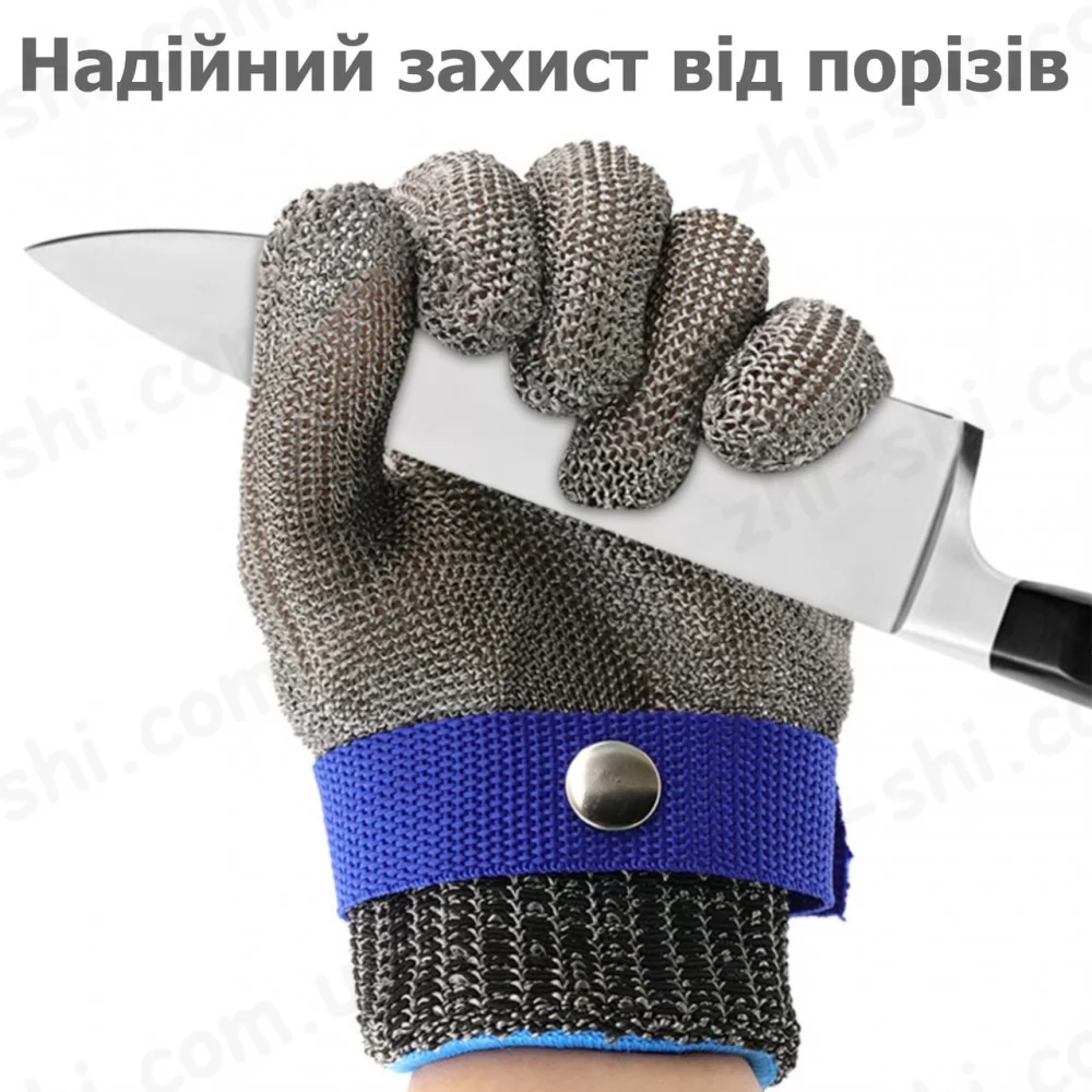 Кольчужная перчатка размер M - 24.5 см - Профессиональная защита Ваших рук
